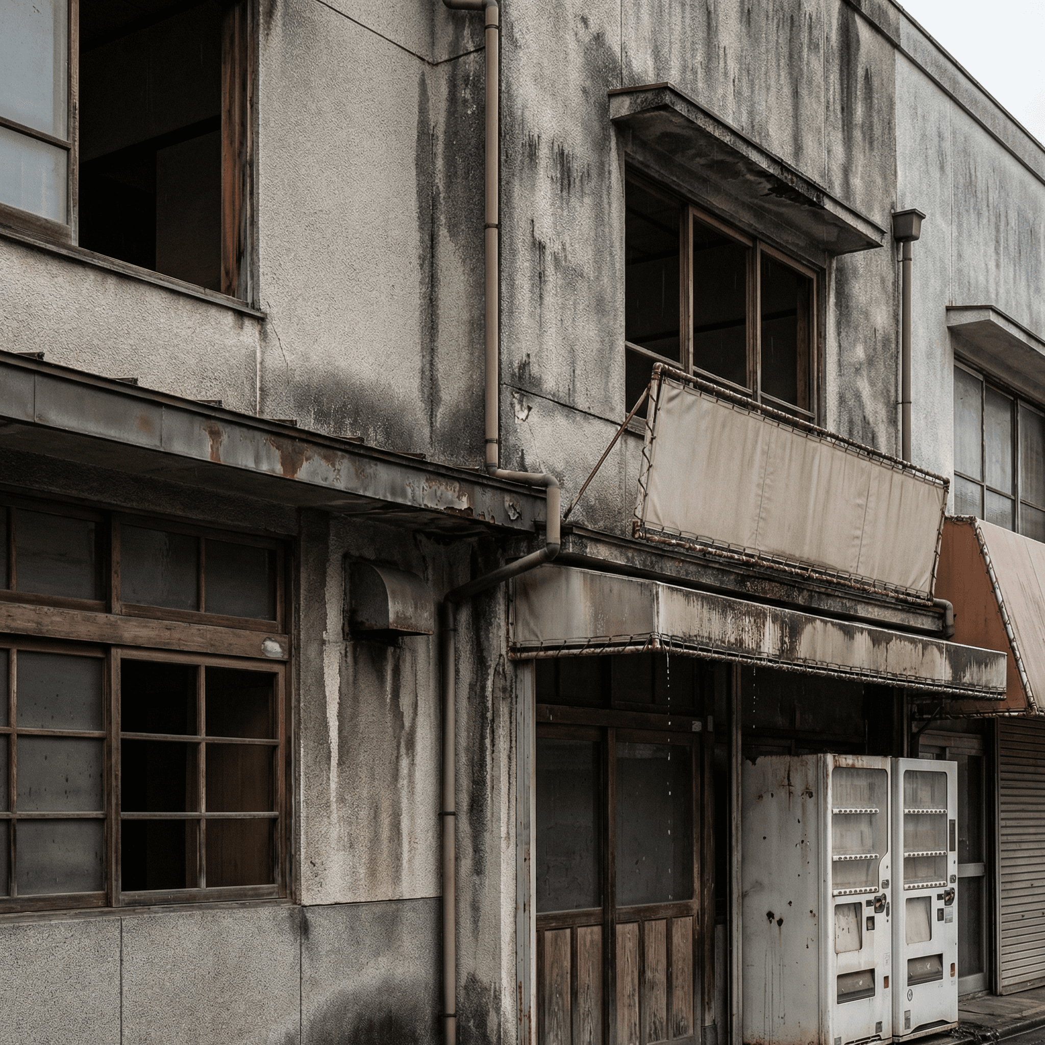 店舗 外壁洗浄 ビフォー